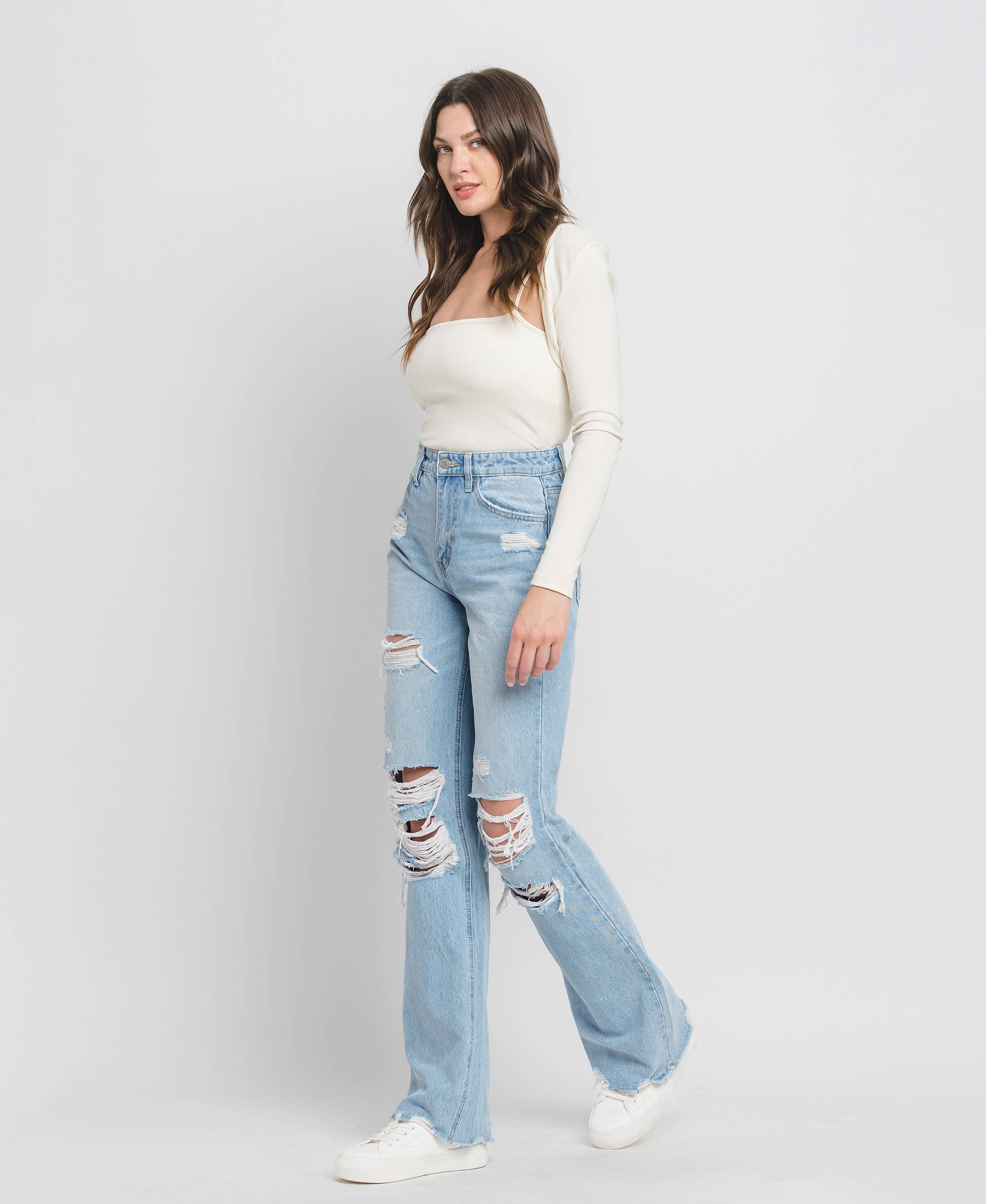Rylee's 90s Vintage Super High Rise Flare