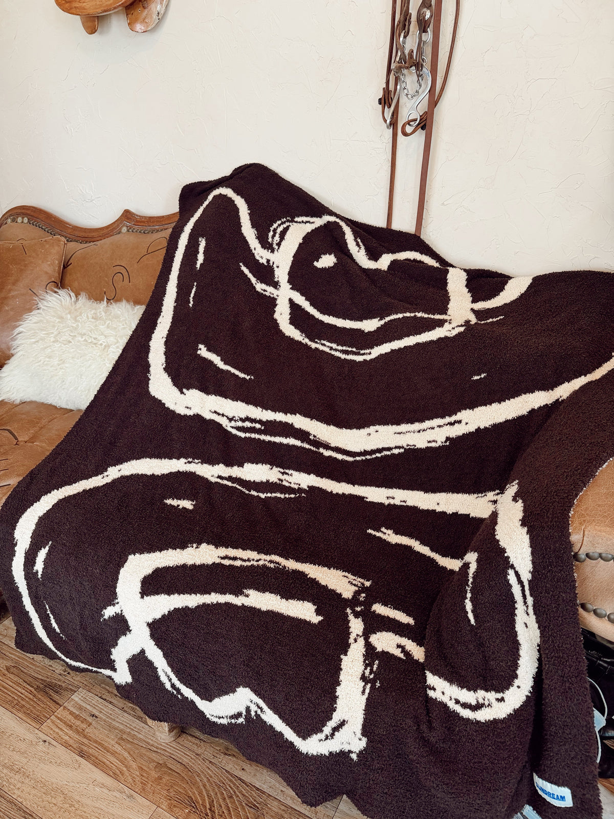 Cowboy Hat Reversible Throw Blanket