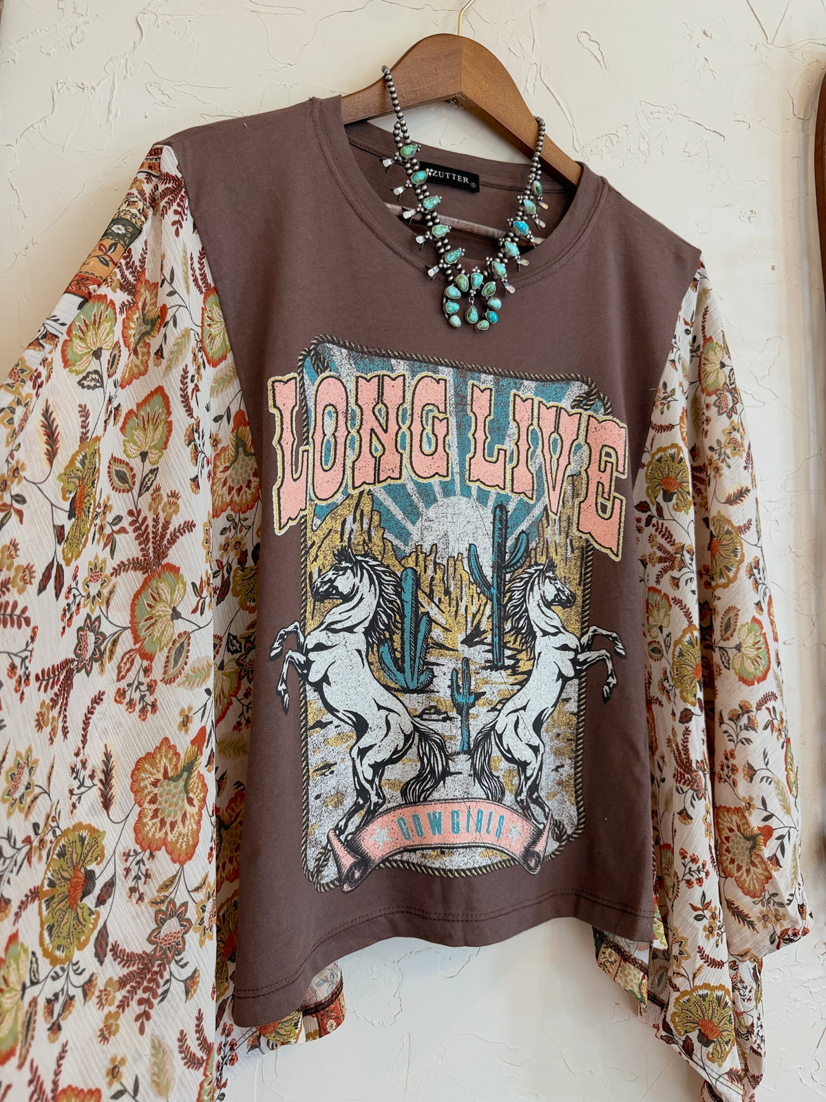 Long Live Cowgirls Floral Top