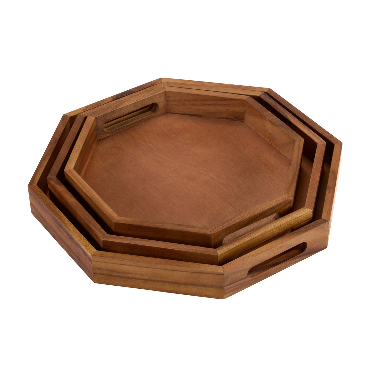 Acacia Octagon Serving Tray
