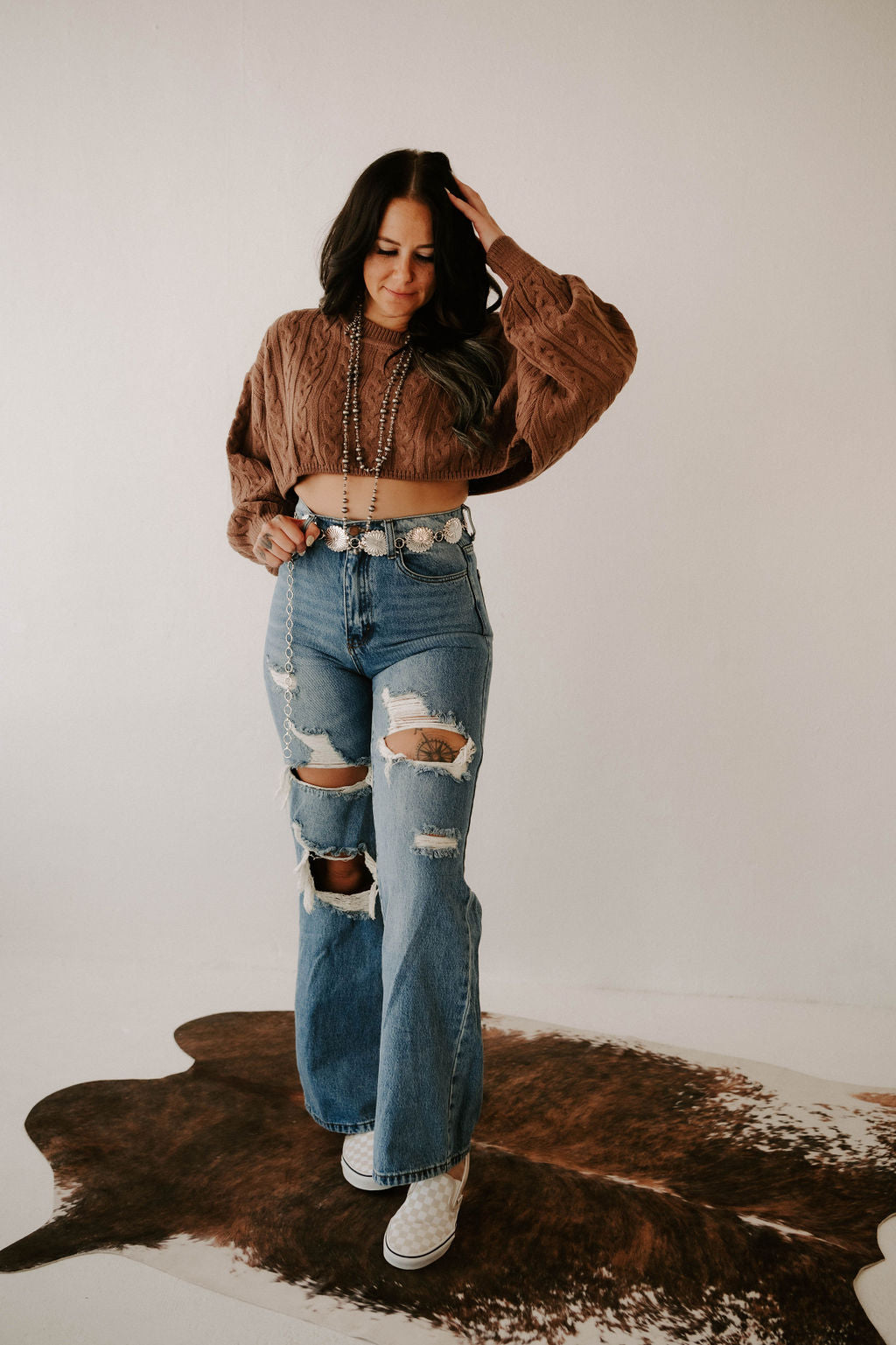 Kimber's Fall Boho Crop Sweater
