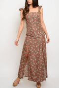 Floral Desert Maxi Dress