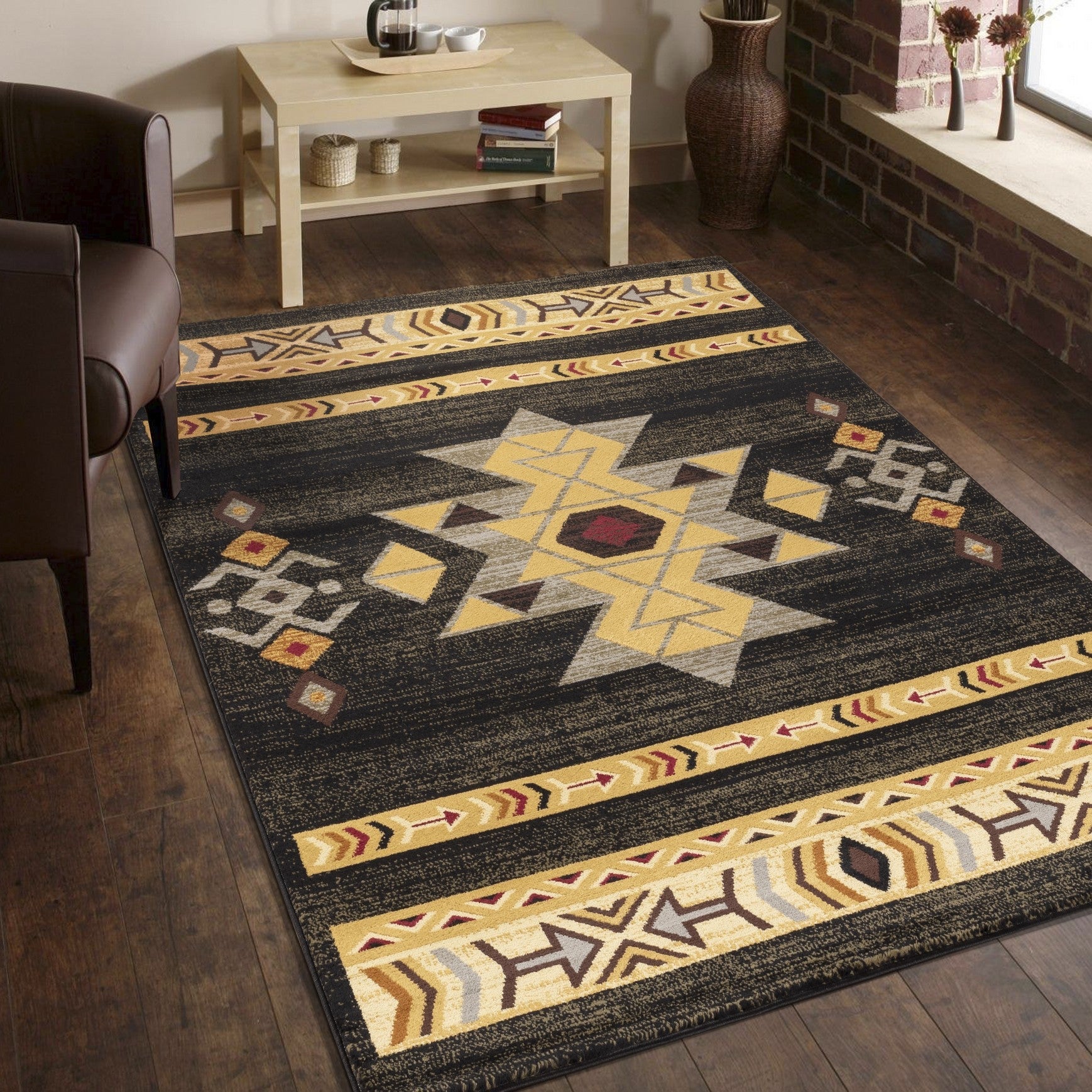 Tribes GC_YLS4004 Southwest-Inspired Area Rug