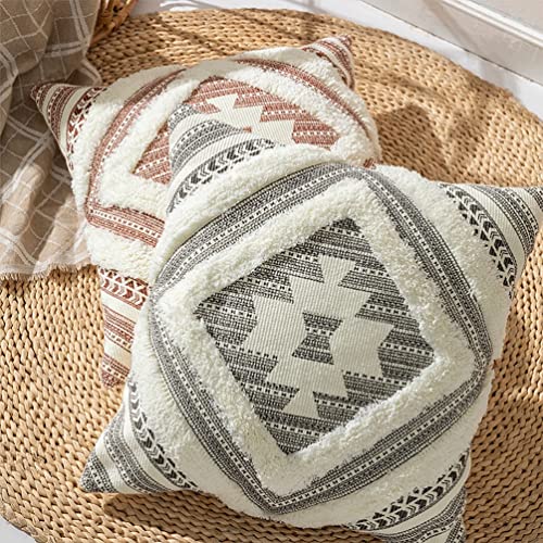 Southwest Diamond Tufted Pillow — Cover or With Insert