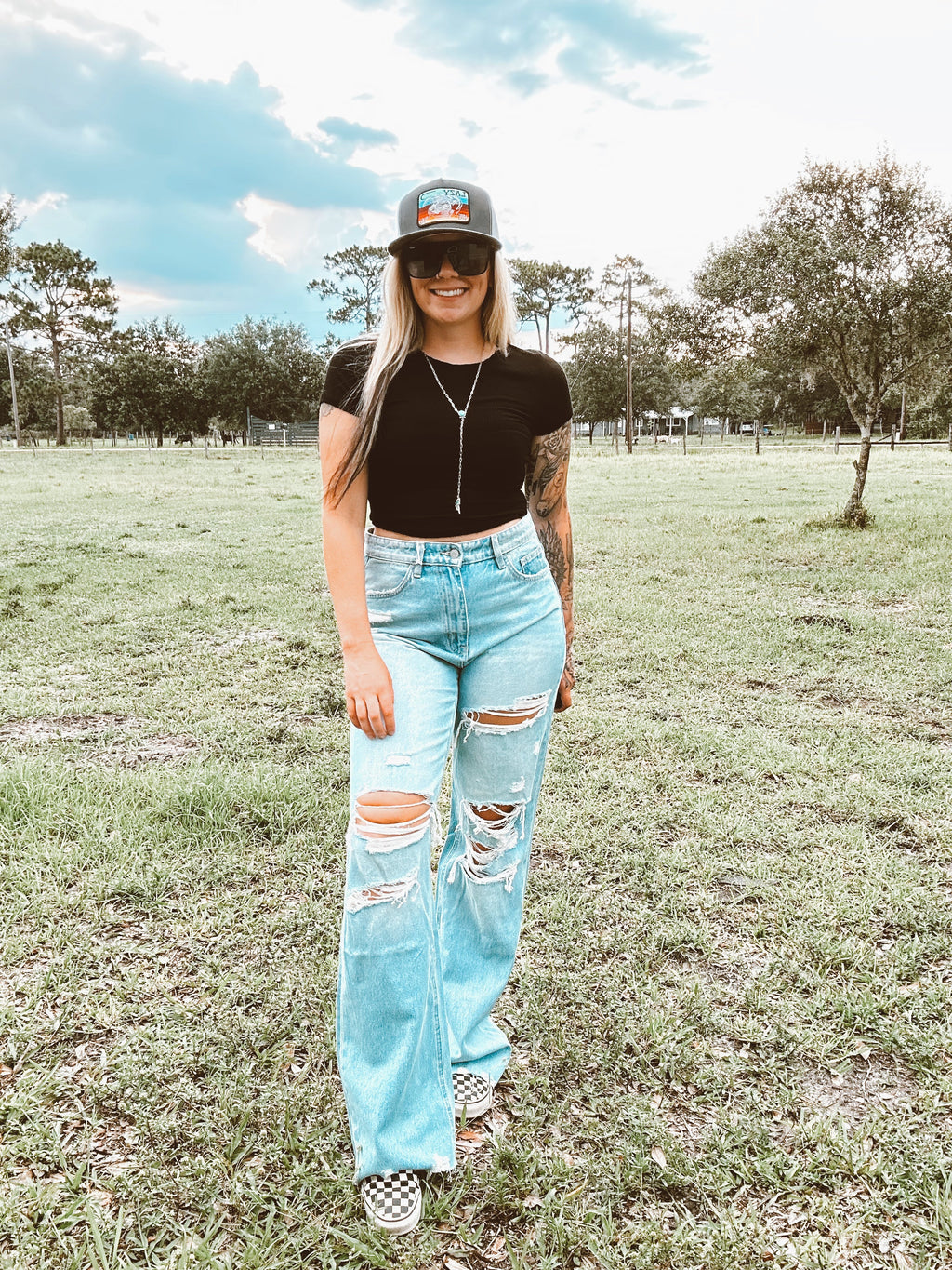 Rylee's 90s Vintage Super High Rise Flare