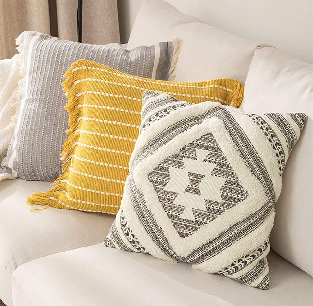 Southwest Diamond Tufted Pillow — Cover or With Insert