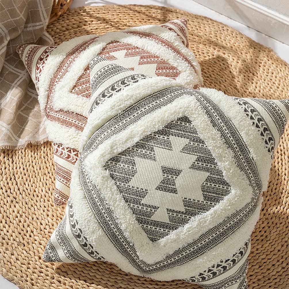 Southwest Diamond Tufted Pillow — Cover or With Insert
