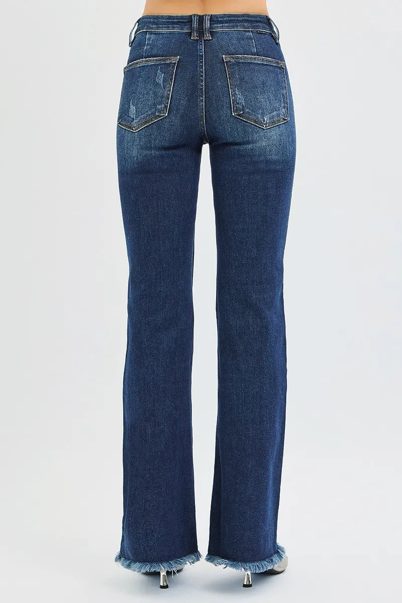 RISEN Tummy Control Mid Rise Flare Jeans