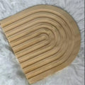 Wooden Wave Arch Shaped Cutting Board Boho Style Decorative Wooden Cutting Board Home Decor for Kitchen Dining Room Living Room