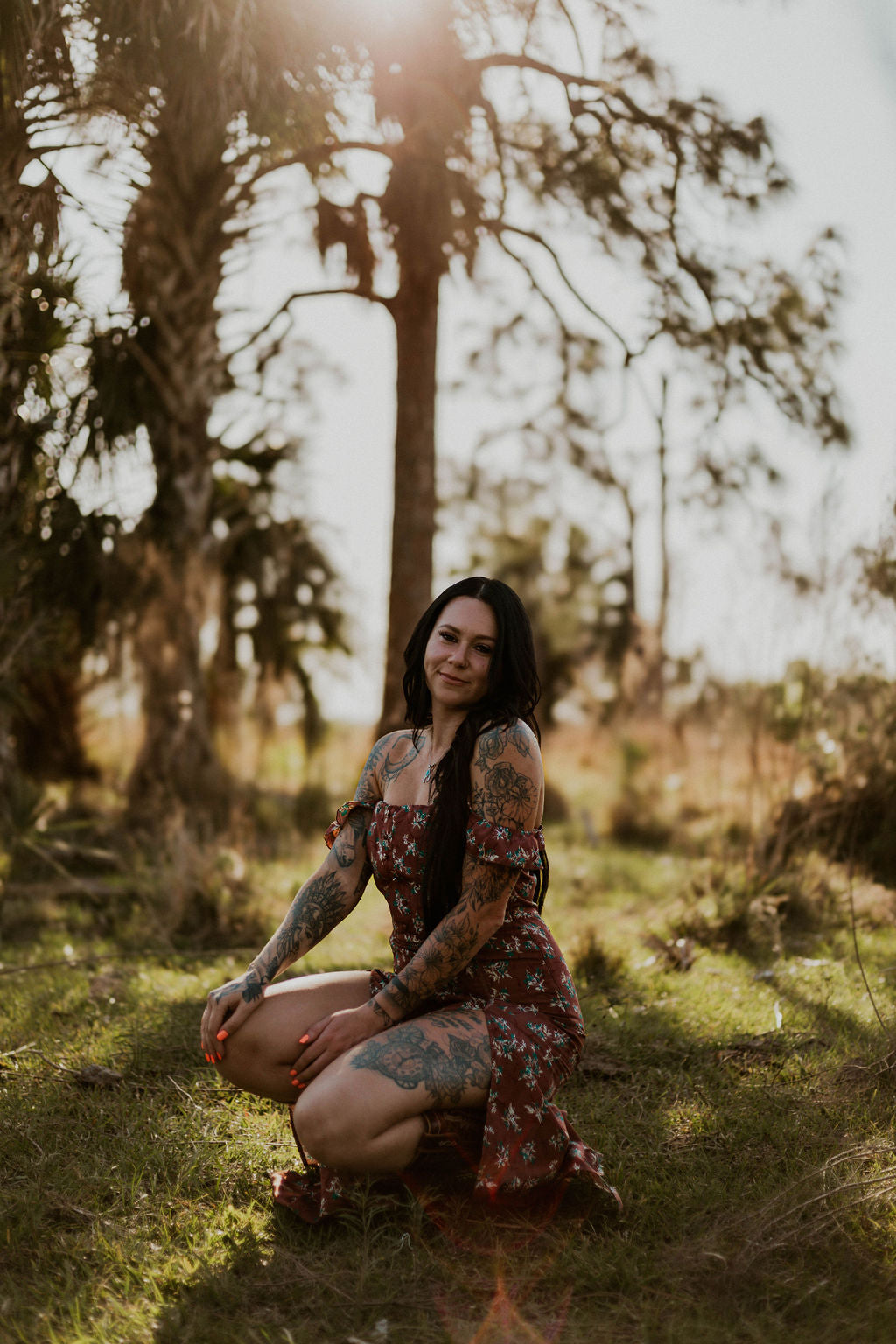 Floral Desert Maxi Dress