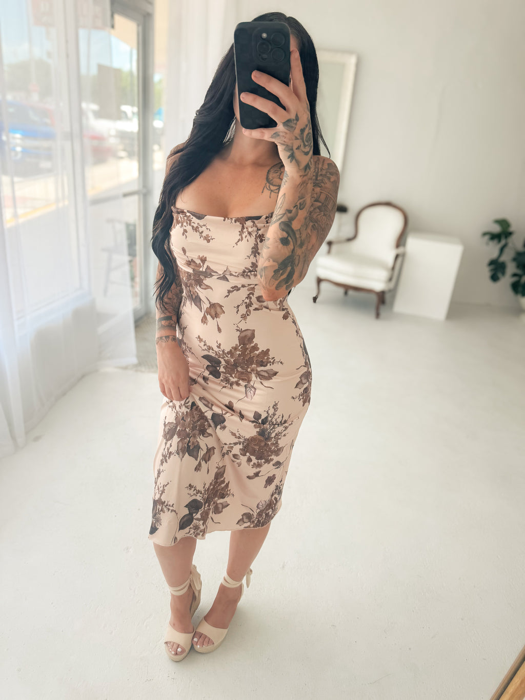 Desert Bloom Midi Dress