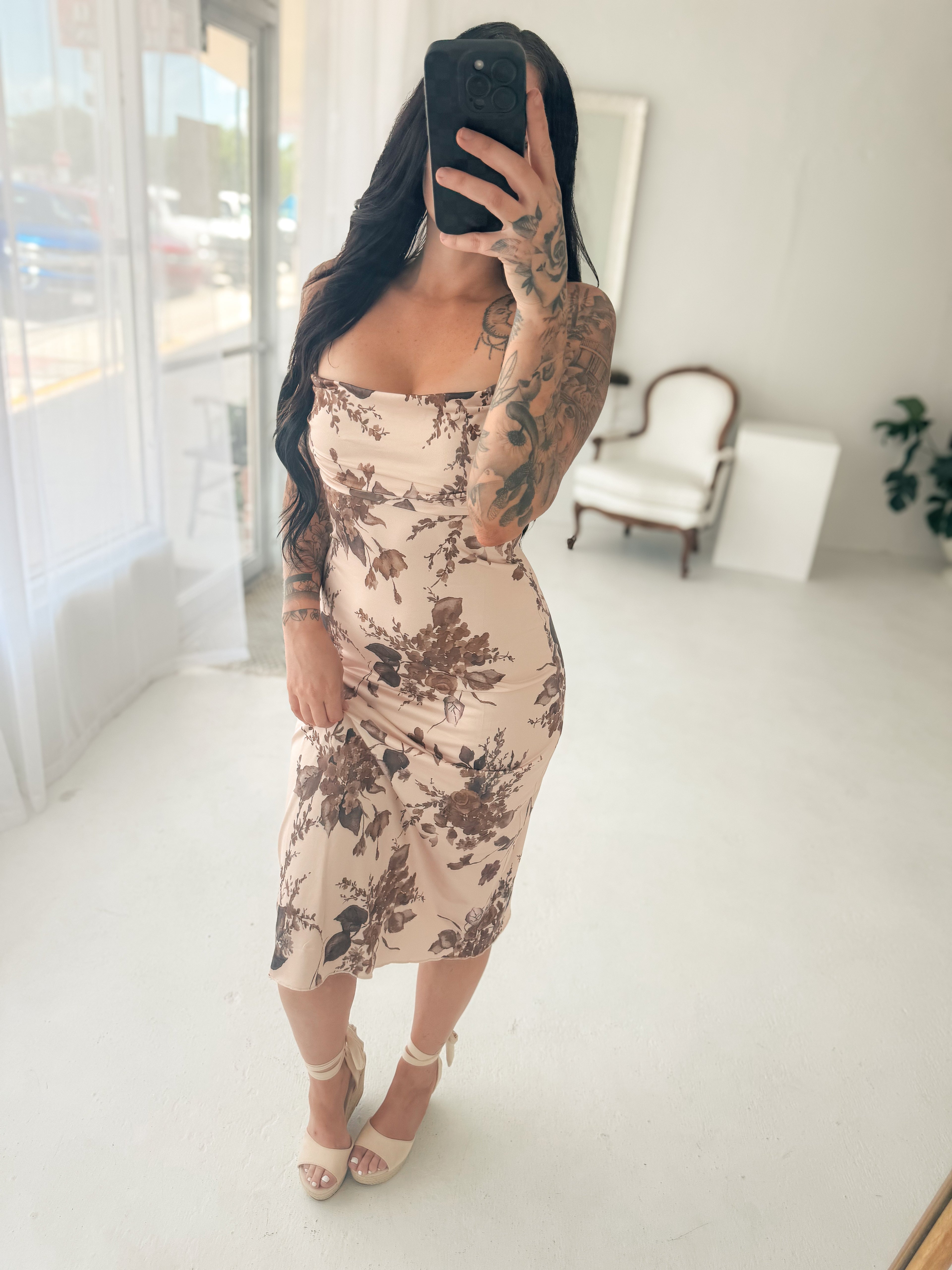 Desert Bloom Midi Dress