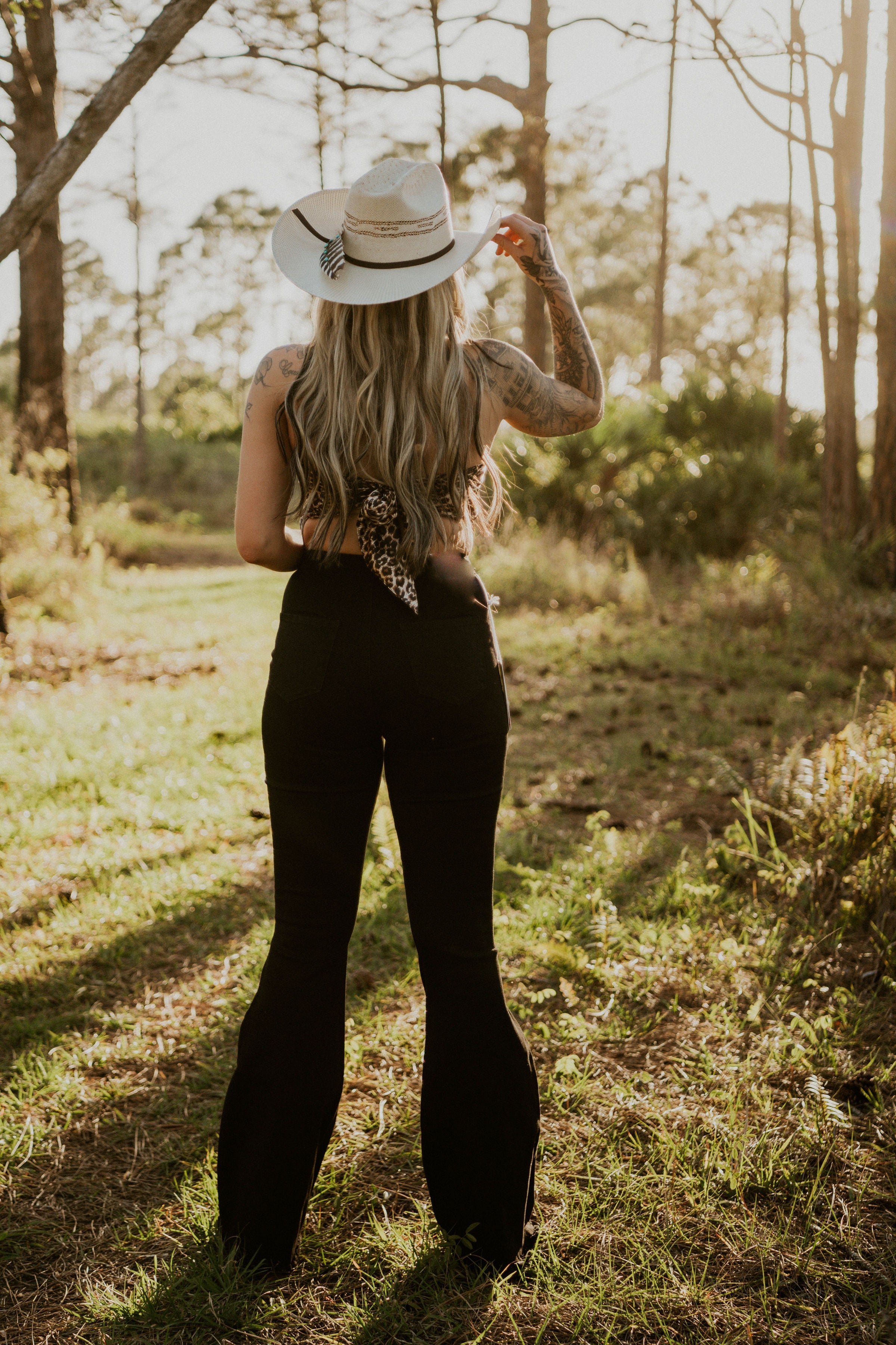 Black High Waisted Bell Bottoms