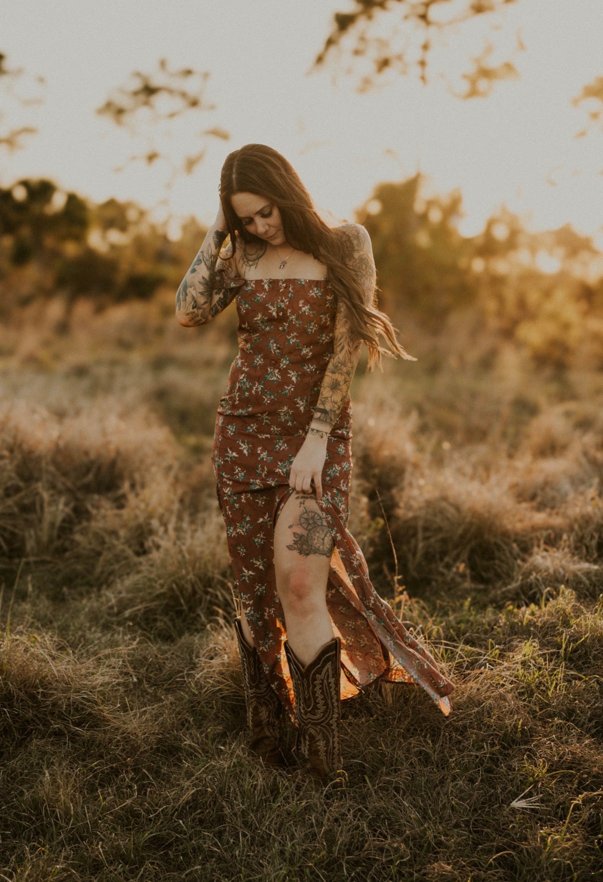Floral Desert Maxi Dress