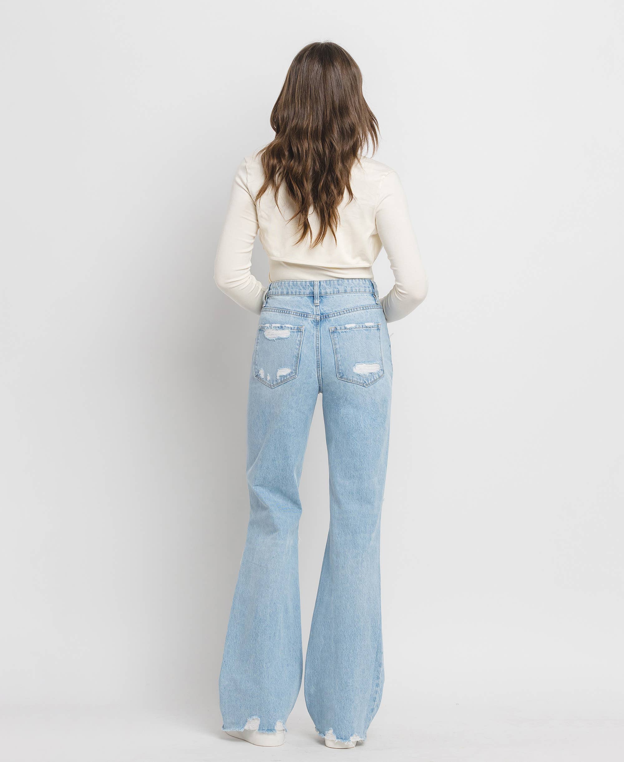 Rylee's 90s Vintage Super High Rise Flare