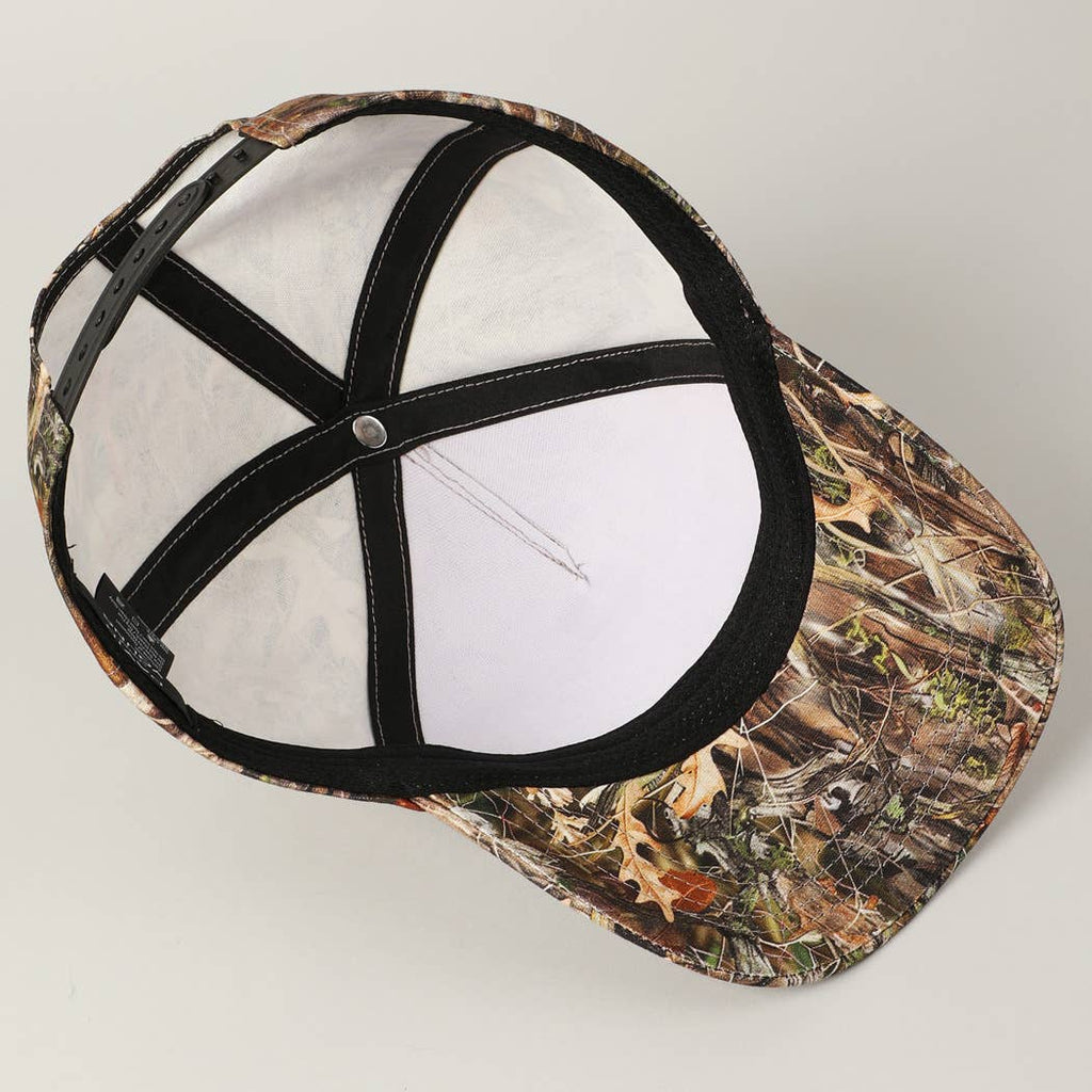 "Howdy Darlin'" Realtree Camo Patch Trucker Hat — 100% Cotton with Adjustable Snapback